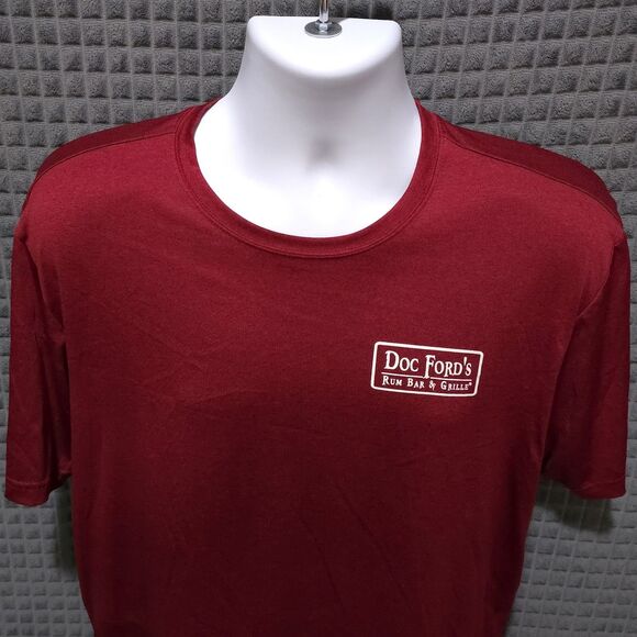 Doc Fords Lightweight Florida Tshirt MensLg Red Rum Bar Graphic Tee Fishing Thin - Picture 5 of 13